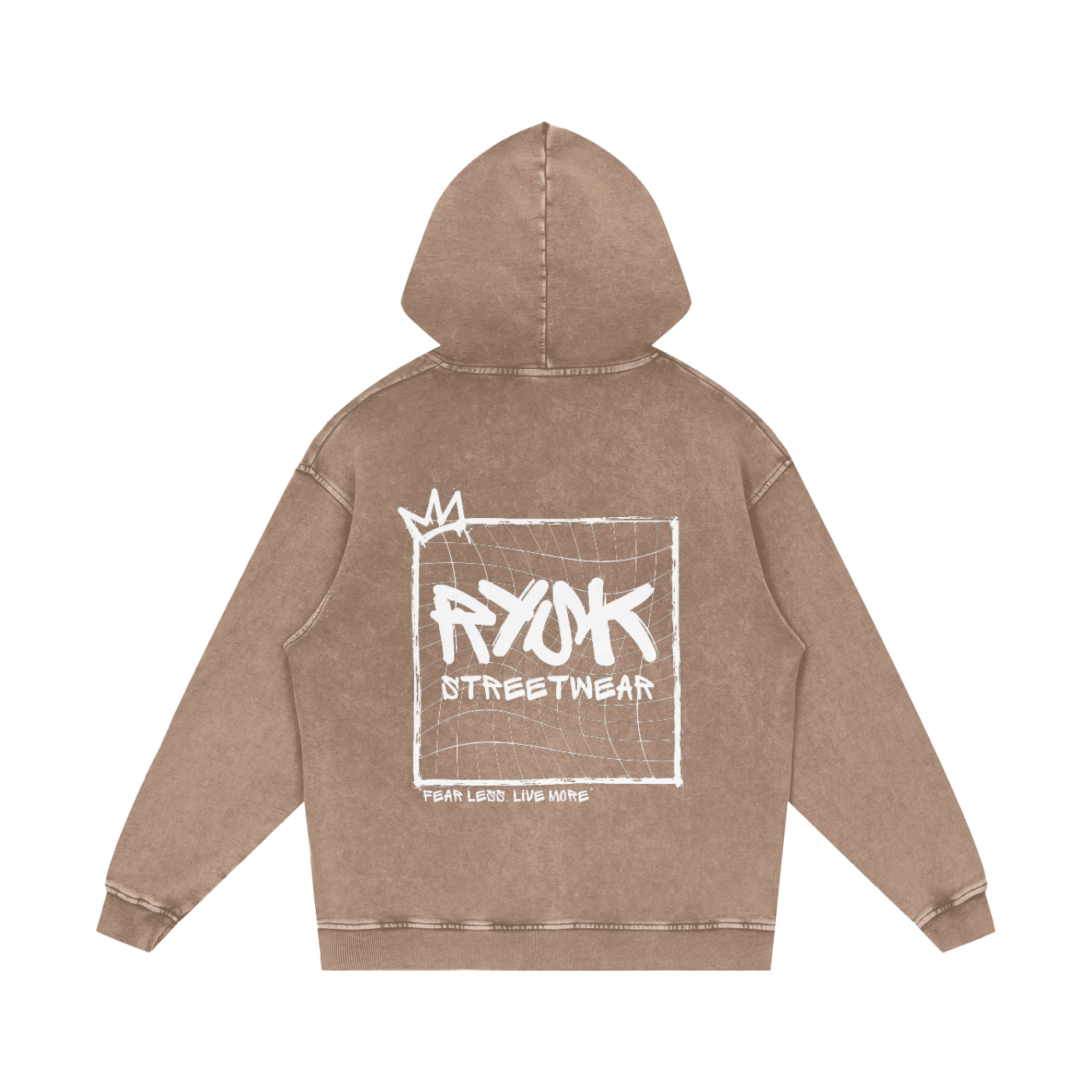 Acid Wash Oversized Hoodie