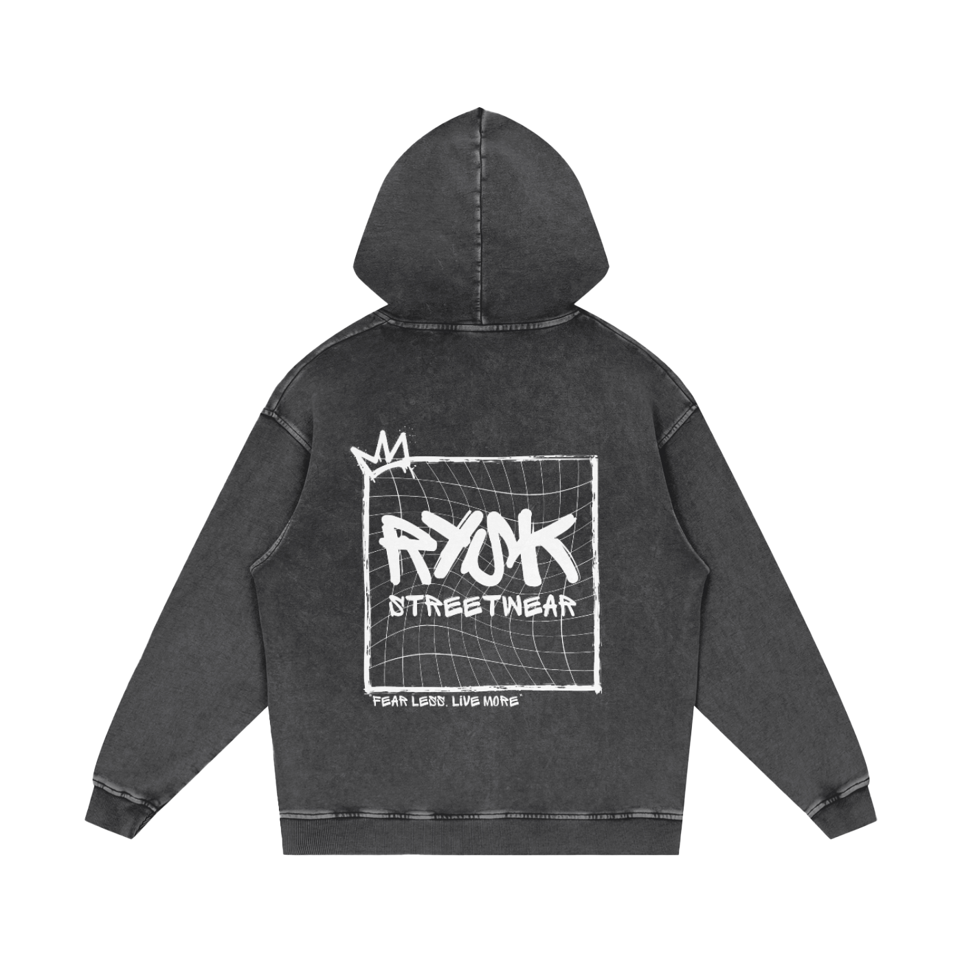 Acid Wash Oversized Hoodie