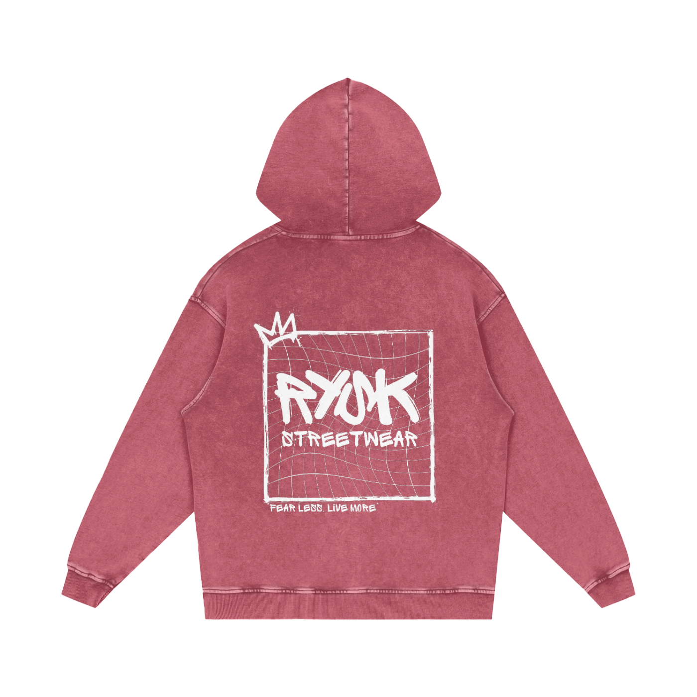 Acid Wash Oversized Hoodie