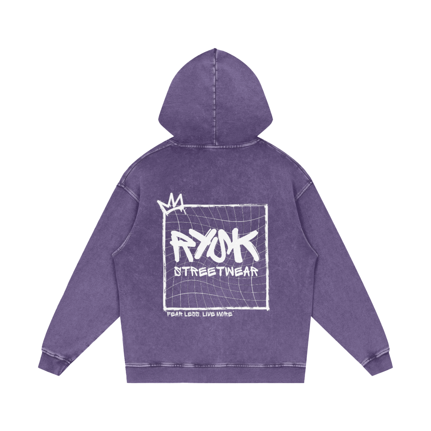 Acid Wash Oversized Hoodie