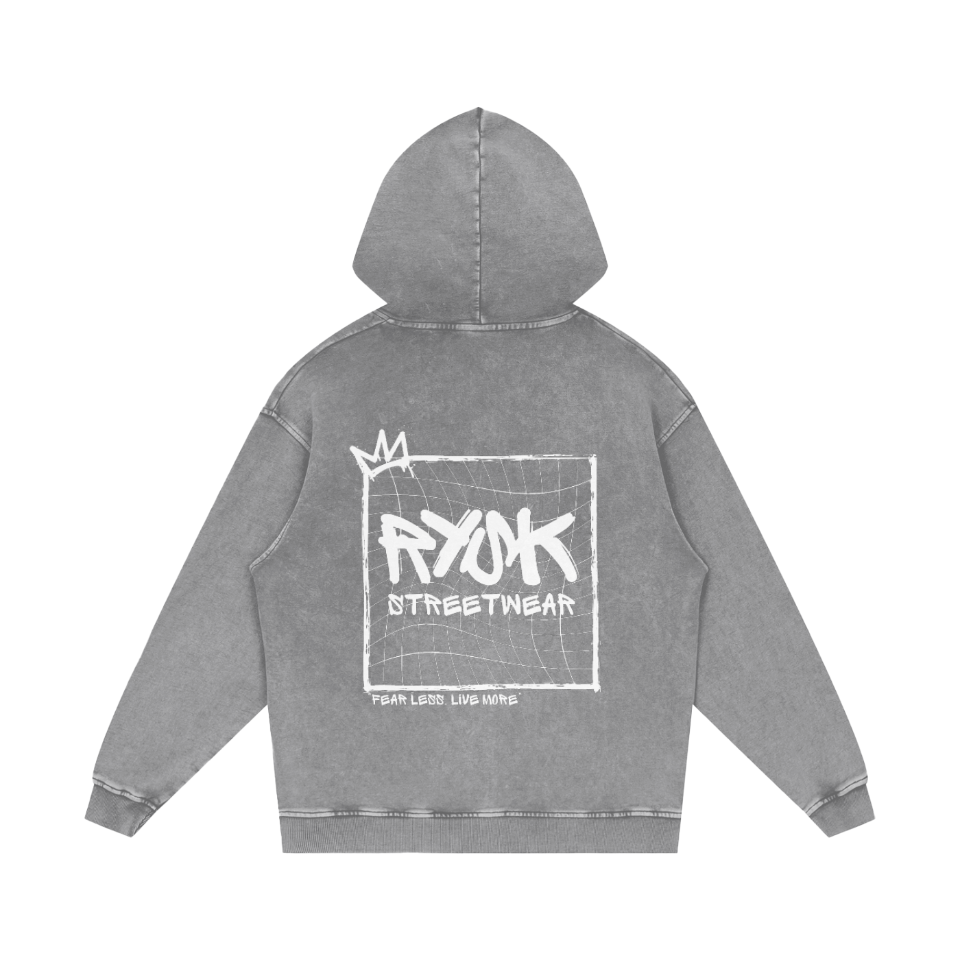 Acid Wash Oversized Hoodie