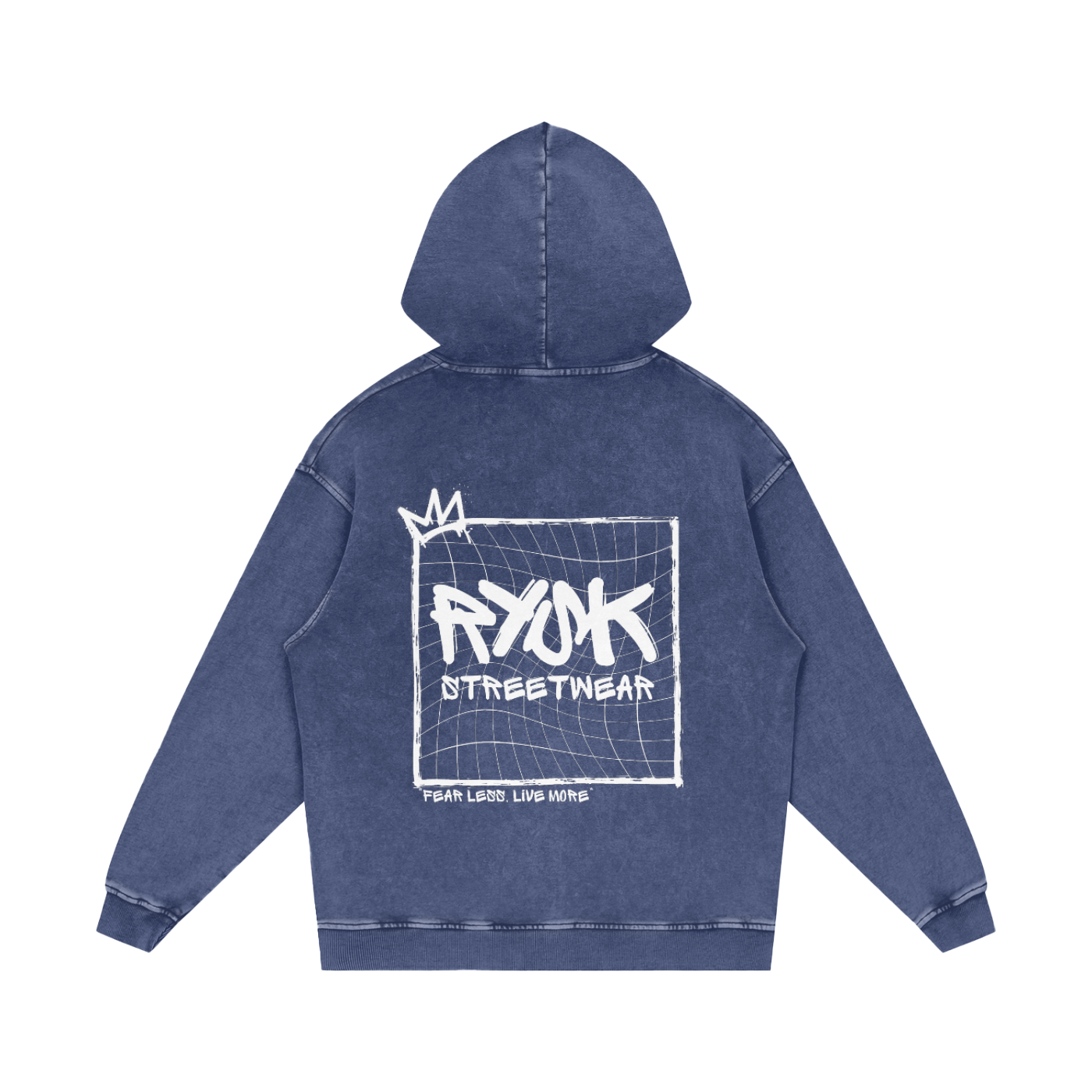 Acid Wash Oversized Hoodie