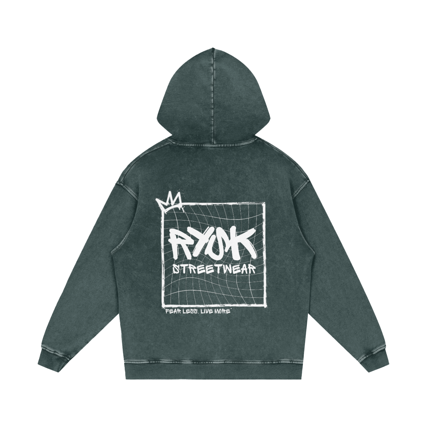 Acid Wash Oversized Hoodie