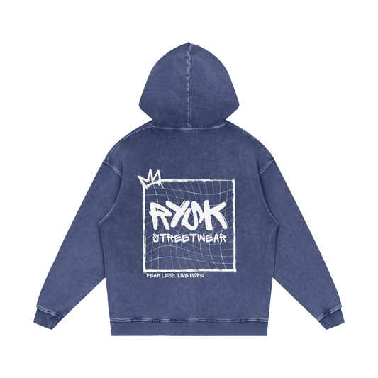 Acid Wash Oversized Hoodie